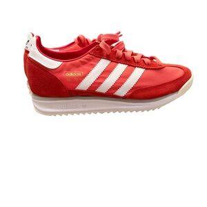 New! Authentic Adidas Women's Red and White SL 72 Sneakers